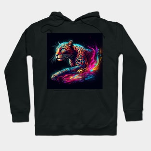 Cheetah Neon Art Hoodie